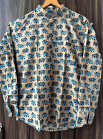 Load image into Gallery viewer, Maharaja Elephant Short Kurta - Sanganeri Print
