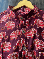Load image into Gallery viewer, Haathi Ki Shahi Sawari - Sanganeri Print
