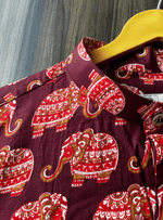 Load image into Gallery viewer, Haathi Ki Shahi Sawari - Sanganeri Print
