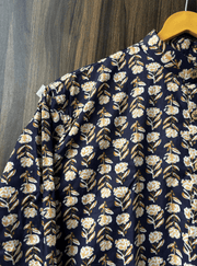 Bagh-E-Bahar Short Kurta - Sanganeri Print