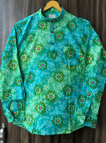 Load image into Gallery viewer, Rajasthani Resham Flower - Sanganeri Print Short Kurta
