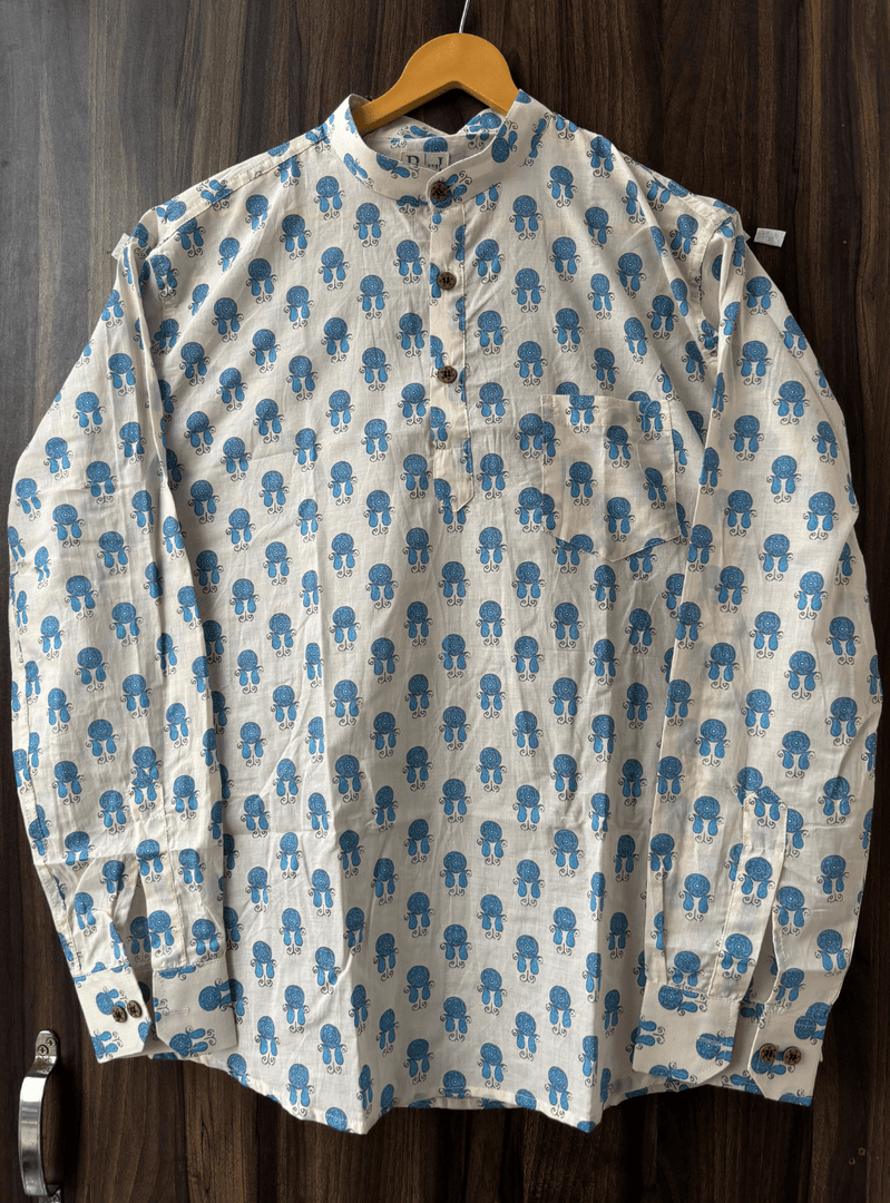 Mor ka Naach - Block Print Short Kurta