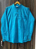 Load image into Gallery viewer, Traditional Bandhani Motif Short Kurta – Sky Blue
