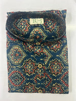 Load image into Gallery viewer, Blue Floral Ethnic Short Kurta for Men