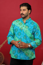 Load image into Gallery viewer, Rajasthani Resham Flower - Sanganeri Print Short Kurta