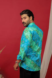 Rajasthani Resham Flower - Sanganeri Print Short Kurta